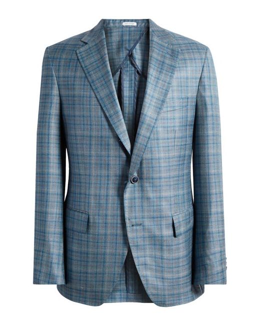 Peter Millar Check Wool Silk Blend Sport Coat
