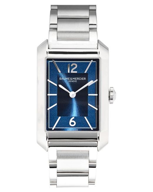 Baume & Mercier Hampton Bracelet Watch 43mm x 27mm Opaline Blue