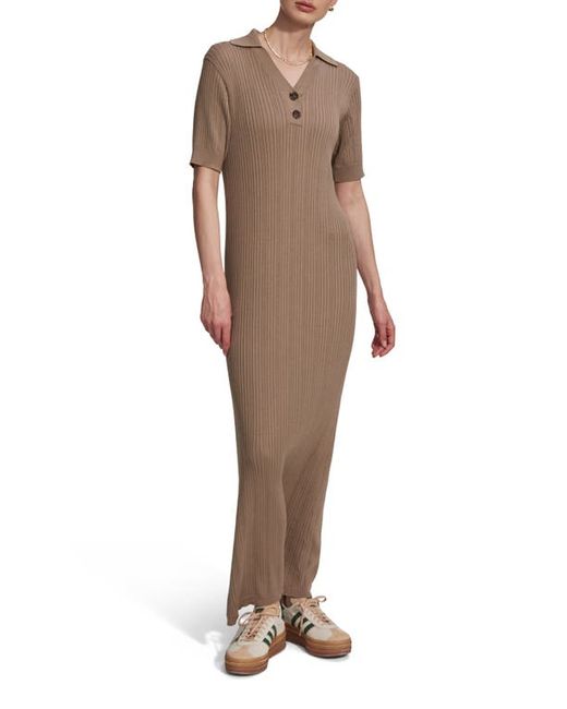 Varley Andrea Pointelle Maxi Sweater Dress