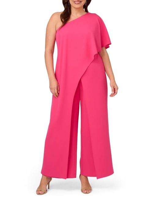 Adrianna Papell One-Shoulder Crepe Jumpsuit