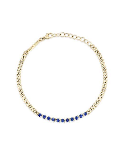 Zoe Chicco Blue Sapphire Tennis Bracelet