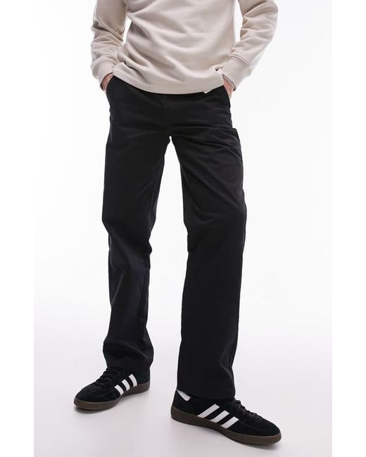 Topman Relaxed Fit Straight Leg Pants