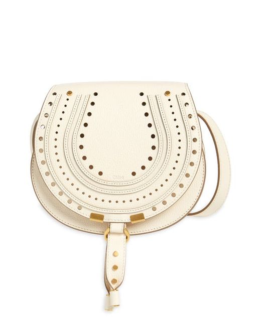 Chloé Small Marcie Perforated Leather Crossbody Bag