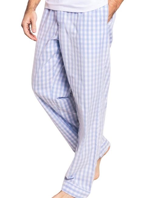 Petite Plume Gingham Woven Cotton Pajama Pants