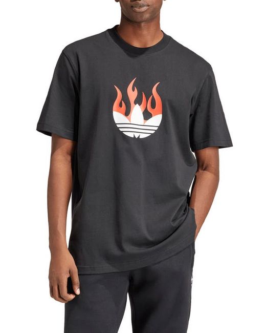 Adidas Originals Flames Logo Graphic T-Shirt