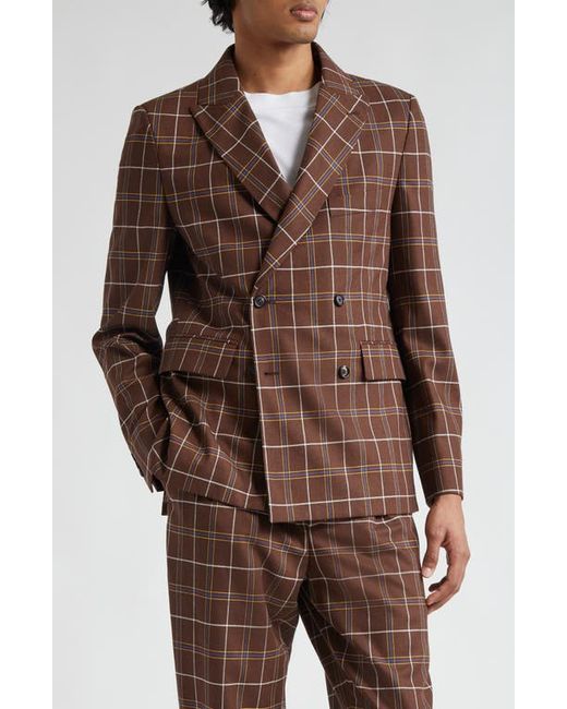 Bode Dunham Plaid Double Breasted Sport Coat