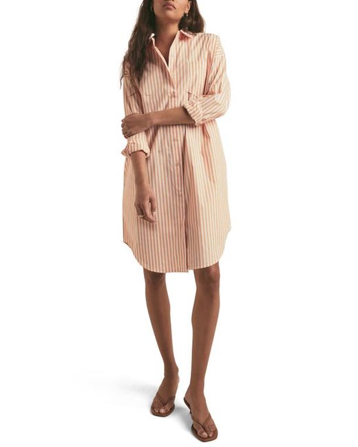 Favorite Daughter The Tell Me About It Stripe Long Sleeve Shirtdress