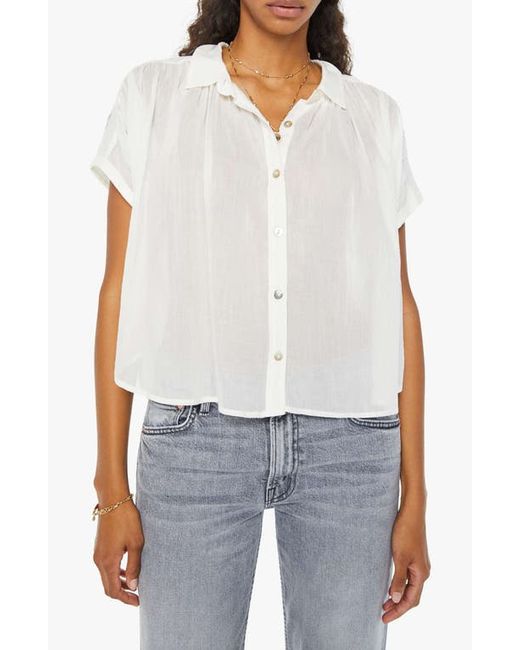Mother The Gather It Up Embroidered Button-Front Top