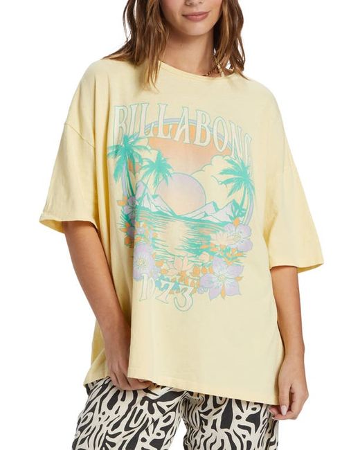 Billabong Island Holiday Oversize Cotton Graphic T-Shirt