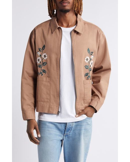 PacSun Floral Embroidered Cotton Jacket
