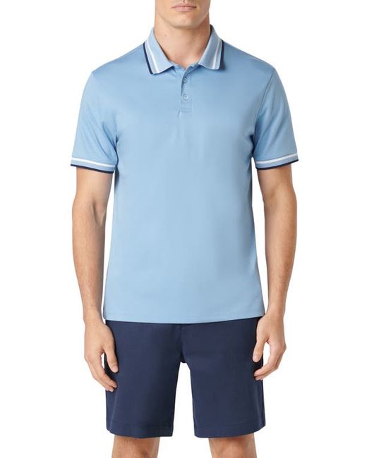 Bugatchi Tipped Short Sleeve Cotton Polo