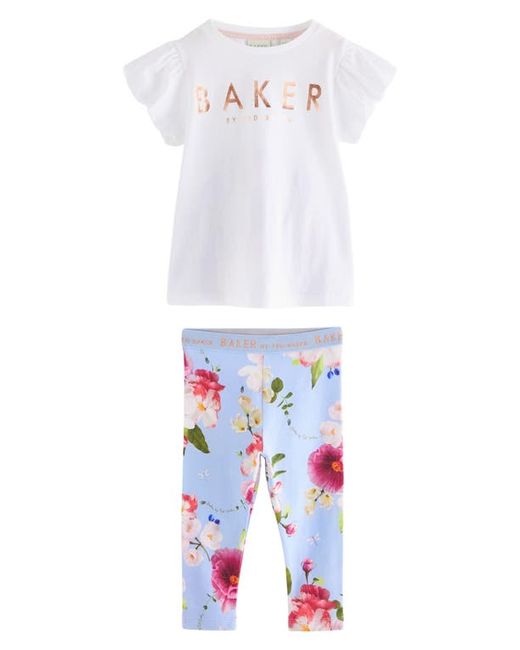 Baker by Ted Baker Logo T-Shirt Floral Leggings Set
