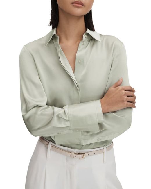 Reiss Irina Silk Button-Up Shirt