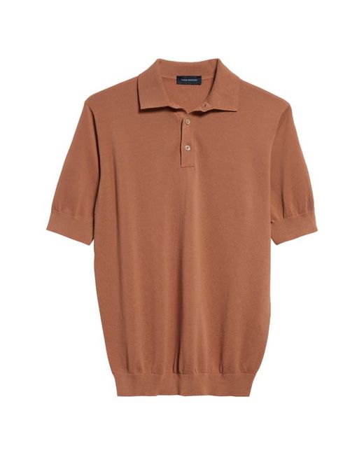 Thom Sweeney Cotton Air Crepe Polo