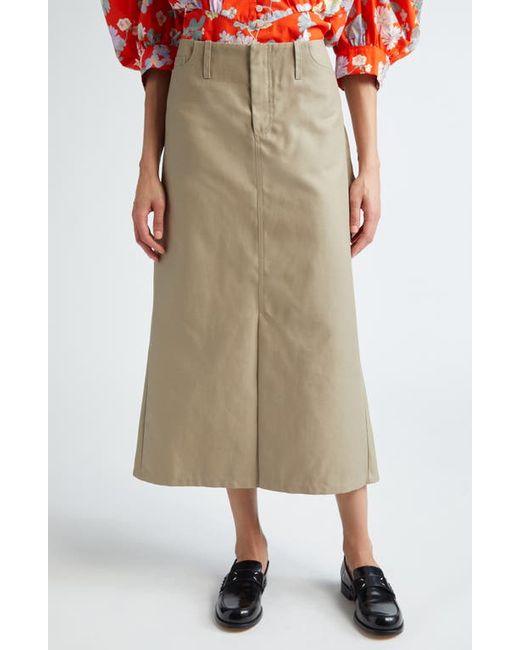 Meryll Rogge Draped Back Cotton A-Line Skirt