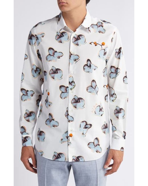 Paul Smith Tailored Fit Floral Dress Shirt