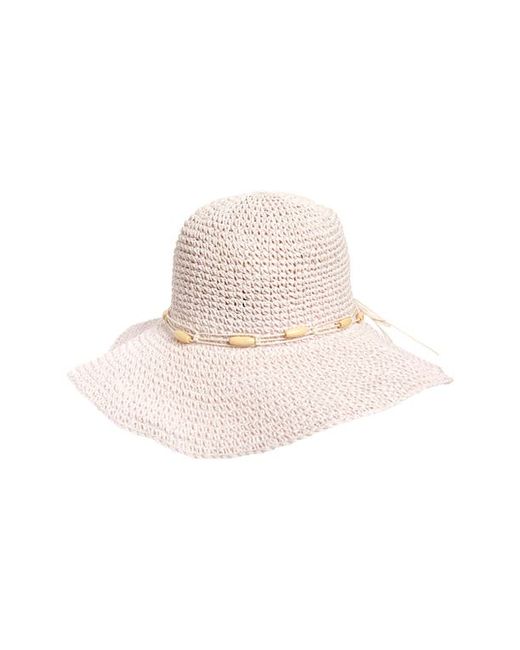 Treasure & Bond Packable Crocheted Straw Hat