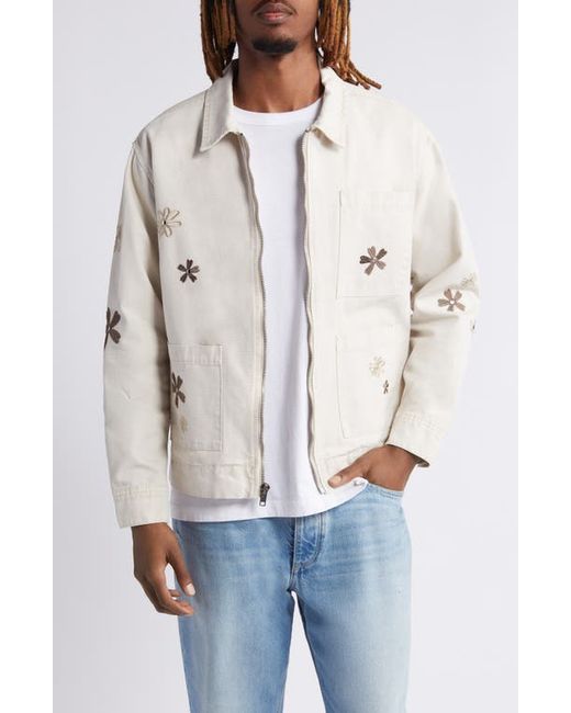 PacSun Floral Embroidered Cotton Jacket