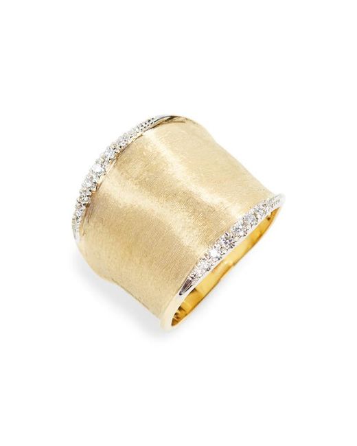 Marco Bicego Lunaria Diamond Band Ring Yellow Gold