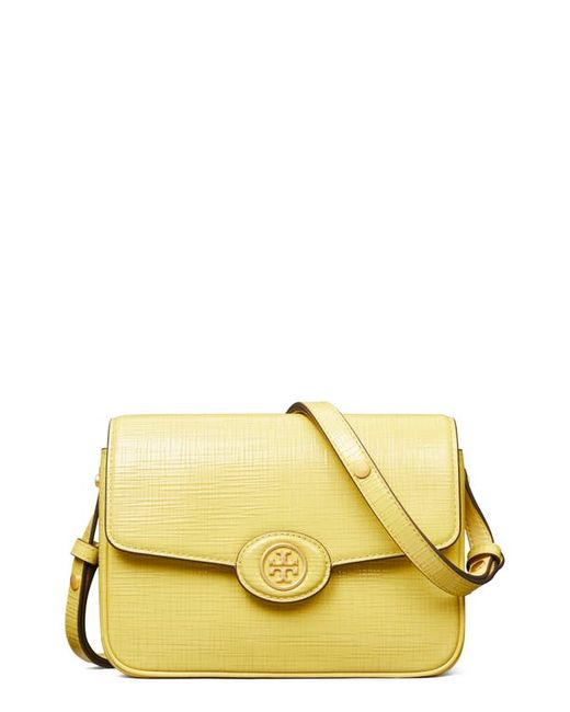 Tory Burch Robinson Crosshatched Leather Convertible Crossbody Bag