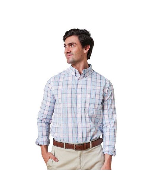 Hope & Henry Organic Long Sleeve Stretch Poplin Button Down Shirt