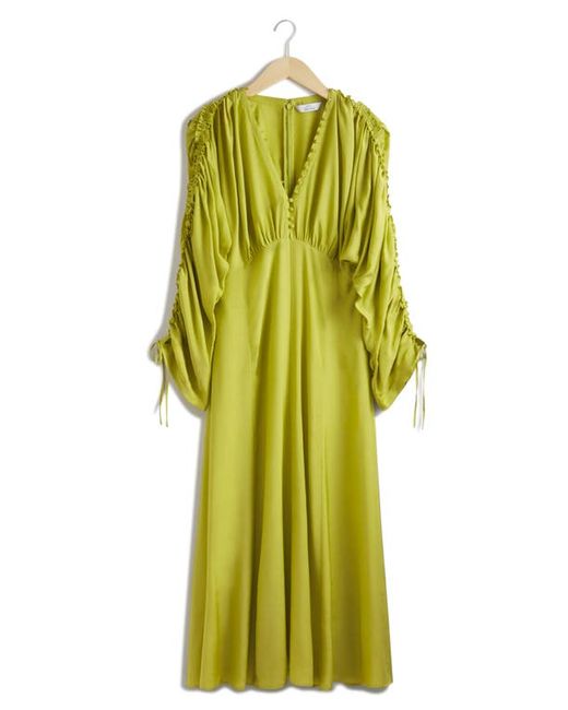 Other Stories Aloise Ruched Long Sleeve Maxi Dress