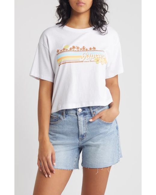 Rip Curl Sunset Crop Cotton Jersey Graphic T-Shirt