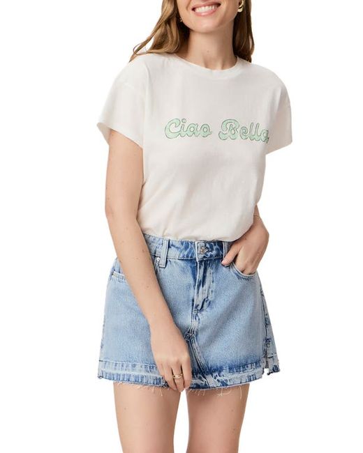 Paige Ren Ciao Bella Cotton Linen Graphic T-Shirt