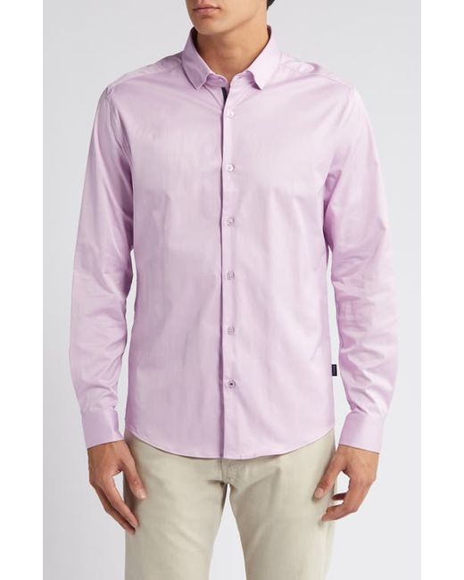 Stone Rose Solid DryTouch Performance Button-Up Shirt