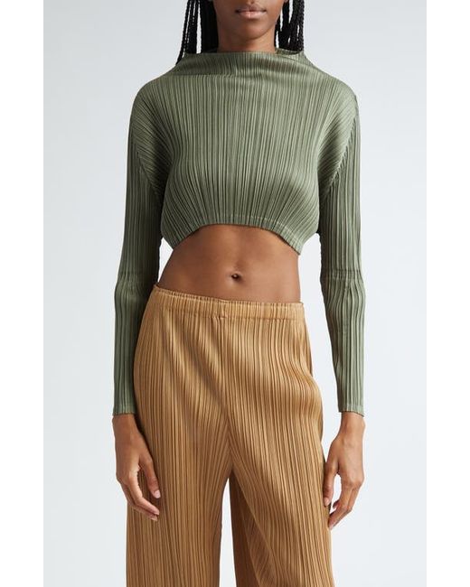 Pleats Please By Issey Miyake Monthly Colors January Pleated Crop Top