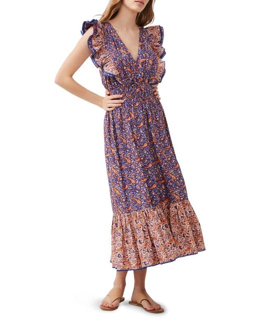 French Connection Anathia Blaire Mixed Print Cotton Blend Dress