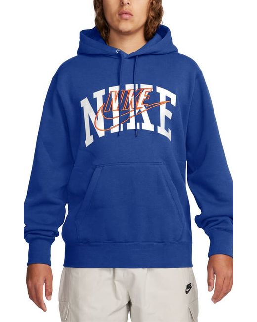 Nike Club Fleece Pullover Hoodie Game Royal/Safety