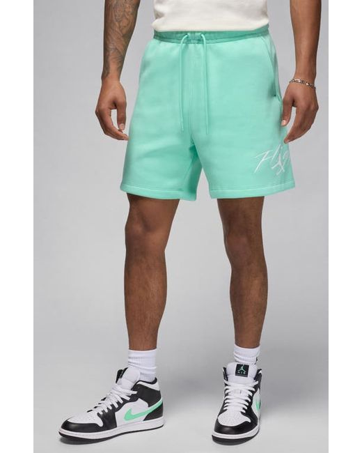 Jordan Fleece Sweat Shorts Emerald Rise/White