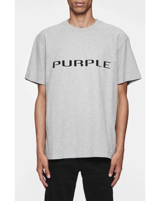 Purple Brand Textured Jersey Logo Graphic T-Shirt