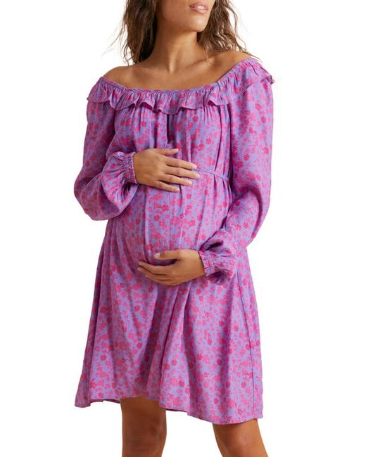 A Pea In The Pod Long Sleeve Maternity Dress