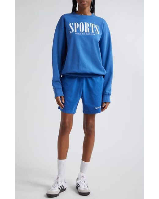 Sporty & Rich Sports Cotton Graphic Sweatshirt
