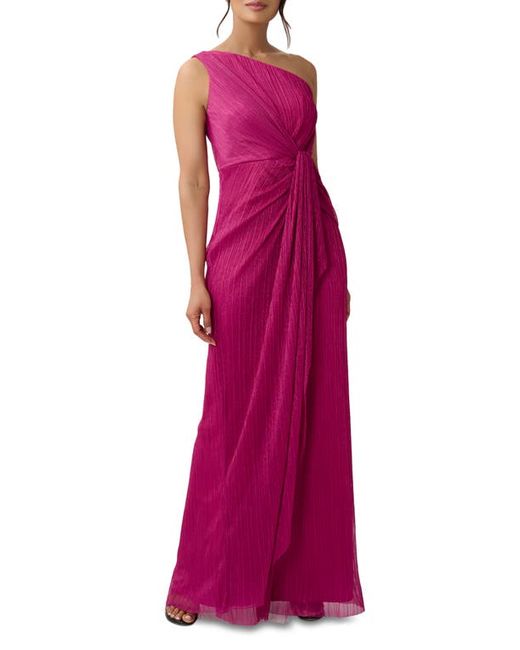 Adrianna Papell One-Shoulder Evening Gown