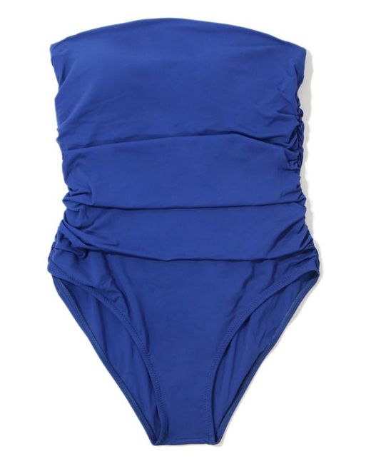 Hanky Panky Strapless Bandeau One-Piece Swimsuit Poolside Solid