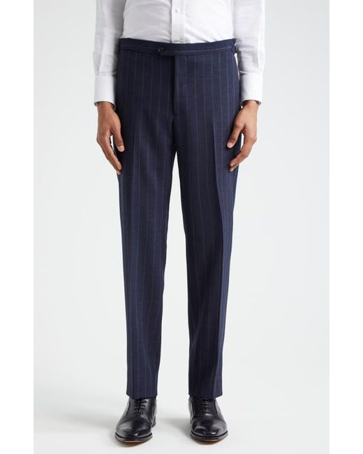 Thom Sweeney Pinstripe Structured Wool Suit