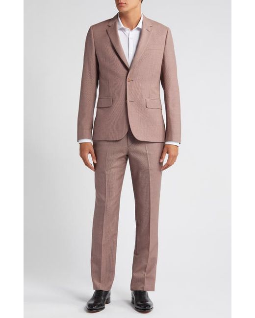 Paul Smith Tailored Fit Microcheck Wool Mohair Suit