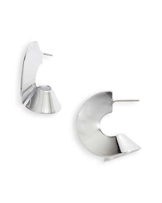 Nordstrom Flat Spiral Hoop Earrings