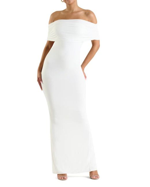 N By Naked Wardrobe Smooth Off the Shoulder Dress