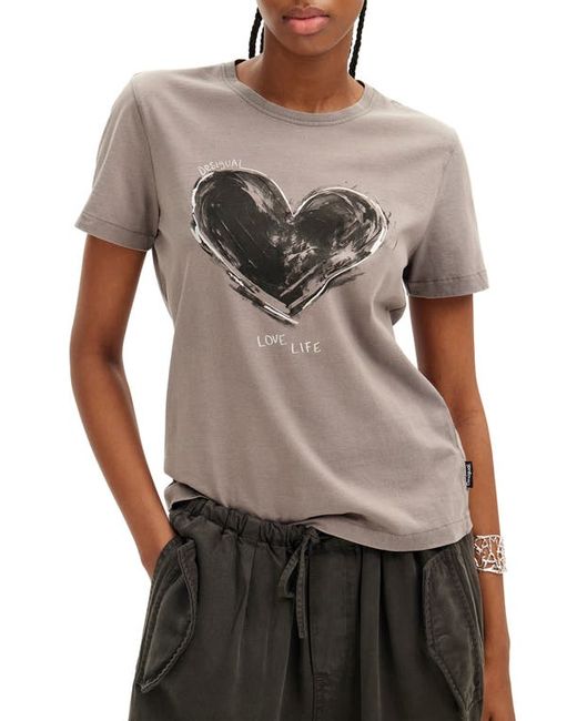 Desigual Core Graphic T-Shirt Black/Grey