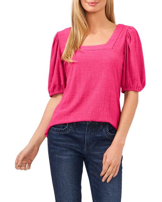 Cece Puff Sleeve Square Neck Top