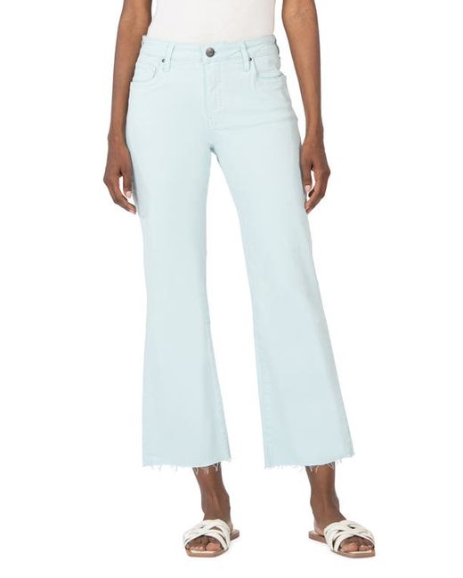 KUT from the Kloth Kelsey Raw Hem High Waist Ankle Flare Jeans