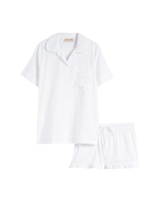 Papinelle Ivy Frill Cotton Short Pajamas