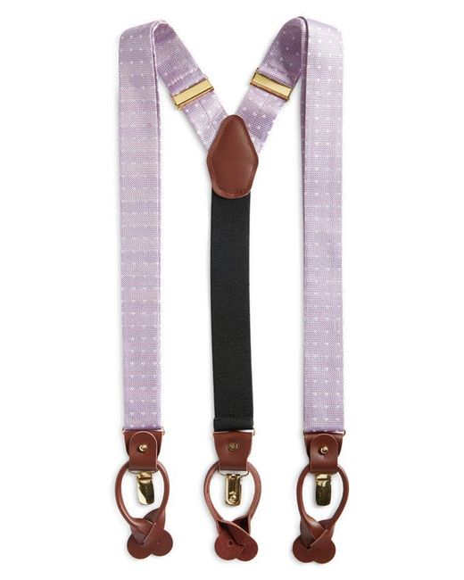 Clifton Wilson Polka Dot Silk Suspenders