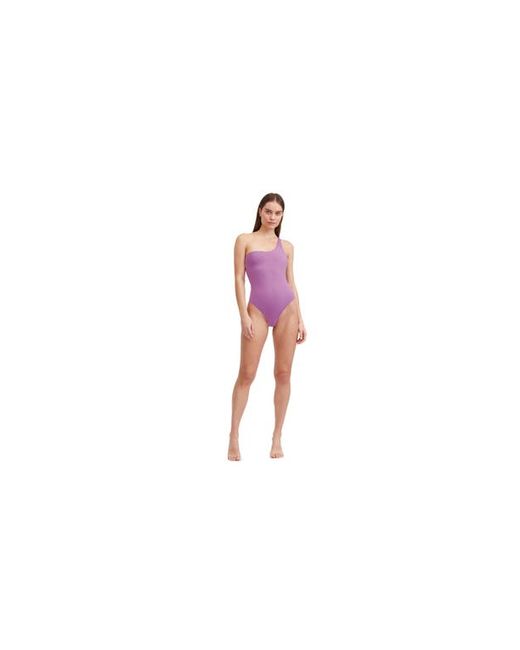 Au Naturel by Gottex Solid One shoulder one piece swimsuit