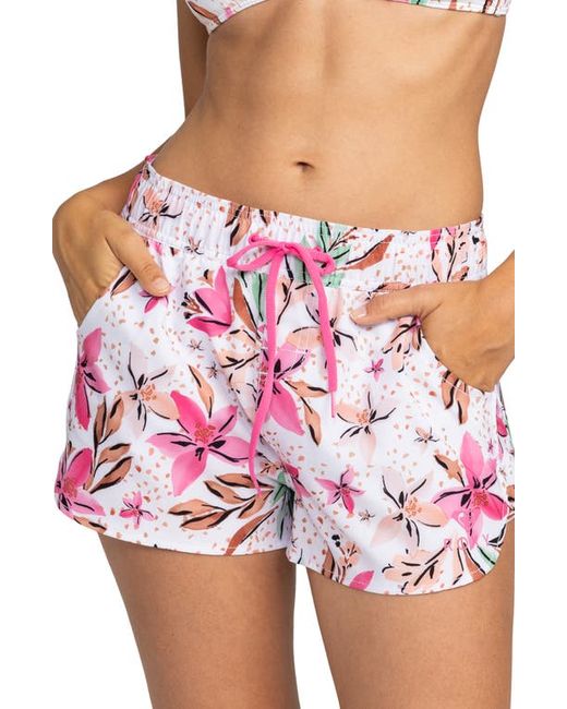 Roxy Wave Print Cover-Up Shorts