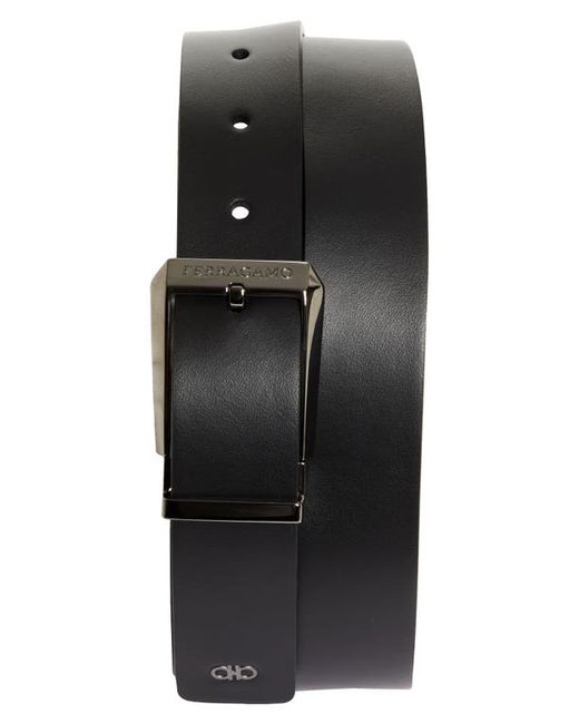 Ferragamo Double Adjustable Reversible Leather Belt